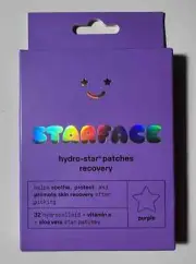 Starface Hydro-Star Patches Recovery 32ct Purple Stars New in Box
