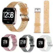 Replacement Bling Silicone Glitter Strap For Fitbit Versa Lite/Versa2 Watch Band