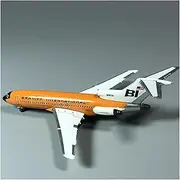 Replica 1:500 for Scale Transport Inflight500 Braniff Orange 727-100 N7279 Alloy Die Cast Passenger Aircraft Model Airplane Toy