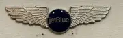 JetBlue Airways Pilot Wings Johnson Dayton Ohio Badge Pin Lapel Airline Flight