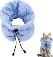 Cat Recovery Collar, Soft Adjustable Cat Cone, Waterproof Collars For Cats Kittens Puppies For After Surgery Stop Licking Dark blue S