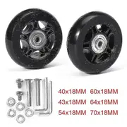 Silent Trolley Case Suitcase Universal Wheel Rubber Runner Suitcase Bearing Repair Kit -45mm*18mm-bebetter 64mm*24mm