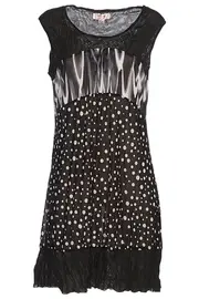 Spot Mesh Tunic--CLA-5021