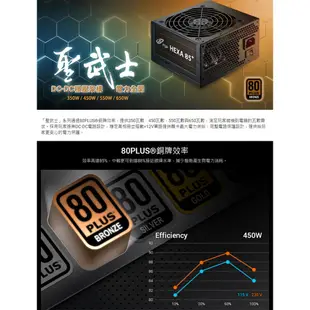 全漢 HA450 聖武士 450W 80 Plus銅牌 電源供應器