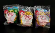 McDonalds Furby Happy Meal Plush Toys Lot of 3 (Giraffe, Raccoon, Dback Snake)