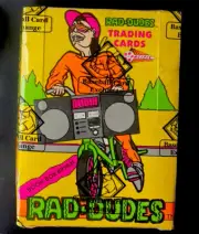 Pacific 1990 Rad Dudes BBCE Certified SEALED BOX Trading Cards Wax Box, 36 Packs