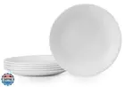 Corelle Vitrelle 6-Piece Salad Plates Set, Triple Layer Glass and Chip Resist