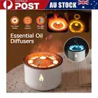 Essential Oil Diffuser Volcano Flame Humidifier w/Remote For Home Bedroom 360ml
