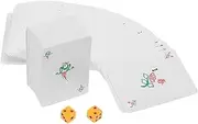 Vaguelly 1 Set Mahjong Cards Travel Friendly Chinese Style Handheld Poker Game with Dice for Parties Camping and Outdoor Fun Present for Friends