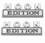 Hoon Edition Emblem Badge Trunk Back Decal Car Sticker（2PC chrome black）