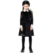 The Addams Family Wednesday Girls Kids Costume Size 6-8 Years