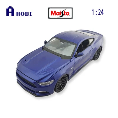 Maisto 1:24 Scale 2015 Ford Mustang Coupe Blue Diecast Model Authentic Details