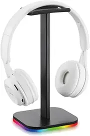 Atelierate RGB Headphone Stand Game Headset Desk Display Holder LED Base USB Pickup Light Headset Support Bracket-A