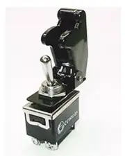1 PC DPST SAFETY TOGGLE SWITCH 20AMP @ 125VAC WITH BLACK COVER #66-1804/66-5010