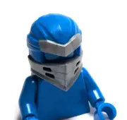 Lego - Minifigure Headgear - Blue, Silver, Ninja Wrap, Mask