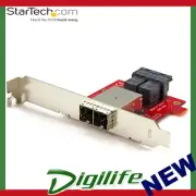 StarTech Mini-SAS Adapter Dual SFF8643 to SFF8644 with Full Low Profile Brackets