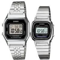 在飛比找momo購物網優惠-【CASIO 卡西歐】簡約時尚男女對錶(LA-680WA-1