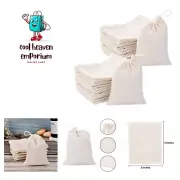 200 Pack Muslin Bags Burlap Drawstring sachet Bags Multipurpose Canvas Linen ...