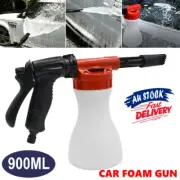 900ML Pipe Water Wash Sprayer Cleaning Hose Car Foam Gun Lance Soap NEW
