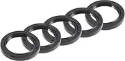 X AUTOHAUX Universal Oil Seal TC Double Lip W Steel Spring Seal Ring Rotary Shaft Seal 45x62x8mm High Pressure NBR Rubber Black 5pcs