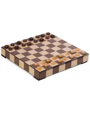 Bey-Berk Matted Inlay Chess and Checkers Set