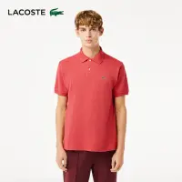 在飛比找momo購物網優惠-【LACOSTE】男裝-經典L1212短袖Polo衫(橙紅色