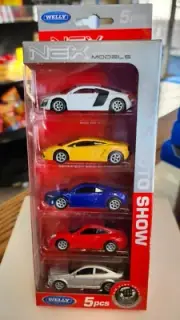 2020 Welly Top 5 Auto Show 5 Pack Nex Models w/Audi R8 V10