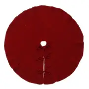 36 '' Christmas Tree Skirt Knitting Wool Xmas Floor Mat Ornament Party DIY Decor