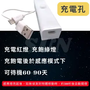 台灣出貨 感應式照明燈 10cm 三段開關 充電式照明燈 LED燈管 燈管 充電燈管 感應燈 照明燈 (8折)