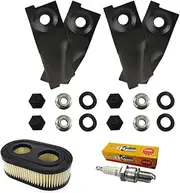 [ABOVE LAND LB] Lawnmower Service Kit Compartible for Masport 550 EX ReadyStart 486 3'n1 with Blades 783529 783310 Air Filter Compartible for Briggs & Stratton 4247 5432 5432K 593260 798452