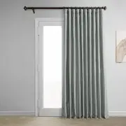 HPD Half Price Drapes Extra Wide Faux Silk Blackout Curtains 84 Inches Long f...