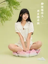 在飛比找Yahoo!奇摩拍賣優惠-【滿額】創意蓮花寶座好運蓮蓮坐墊柔軟毛絨趴枕居家靠枕午休枕榻