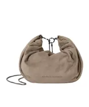 Brunello Cucinelli Brioche Precious Chain Hobo Bag One size Brown