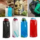 UP 4PCS 2025 Folding Soft Flask Sports Water Bottle for Running Camping Cycling