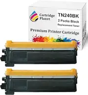 Cartridge Planet 2-Pack Black Compatible Toner Cartridge for Brother TN-240BK TN240BK (2,200 Pages) for DCP9010CN HL3040CN HL3045CN HL3070CW HL3075CW MFC9120CN MFC9125CN MFC9320CW MFC9325CW