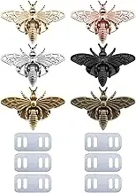 EMSea 6PCS Purse Lock Bee Shape Locks Bag Hardware Twist Turn Locks for DIY Leather Crafts Handbag Clasp Decoration Hardware Accessories