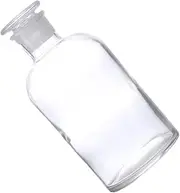VILLFUL Sample Sealing Reagent Bottle 125ml Glass Apothecary Jar with Scale Narrow Mouth Heat Resistant for Lab Storage