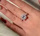 2.40Ct Emerald Cut D/VVS1 Moissanite 14k White Gold Plated 925 Engagement Ring