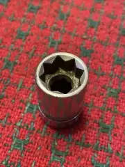 Vintage WIZARD Tools 7/16” Star Socket 8pt 3/8 Drive USA NOS