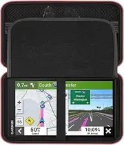 [HESPLUS] GPS Case for 6-7 Inch Garmin DriveSmart 76/65/61/86, RV 795/780/785, dezl OTR700/610/800, DriveCam™ 76, Garmin Catalyst Car Navigator System, Hard Travel Case with Mesh Bag for Accessories