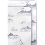 Oilo Misty Mountain 2-Pack Jersey Fitted Crib Sheets in Stone at Nordstrom One Size