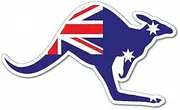 Kangaroo Australian Flag Sticker