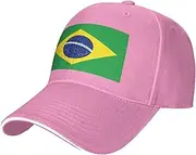 [SSIULUS] Brazilian Flag Casquette Cap Hats,Trucker,Baseball Cap with Snapback,Perfect for Summer,Golf