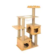 PaWz Cat Tree Scratching Post Scratcher Cats Tower Wood Condo Toys House 138cm