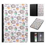 PASSPORT ITINERARY ORGANIZER|DONUT CAKE MACARON PATTERN 2