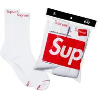 在飛比找蝦皮商城優惠-Supreme /Hanes Crew Socks （一雙可