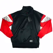 Nike Air Jordan Classic Wings Quarter Zip Jacket Mens Black / Red AO0406-011 NEW