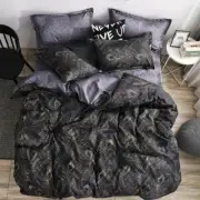 3D Peacock Feather NAO7385 Bed Pillowcases Quilt Duvet Cover Set Queen King Fay