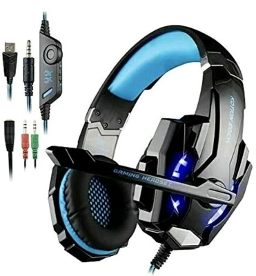 KOTION EACH pro gaming headsets G9000 Gold plated 3.5mm 4-pin PS4, XBOX, PC,...