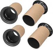 uxcell 93mm x 135mm Speaker Port Tube Subwoofer Bass Reflex Tube Bass Woofer Box 4pcs